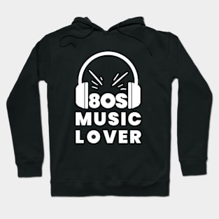 80s Music Lover with Headphones Vinyl Os Hoodie